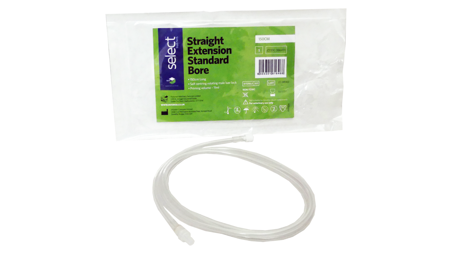 Straight Extension Standard Bore 150cm-Select