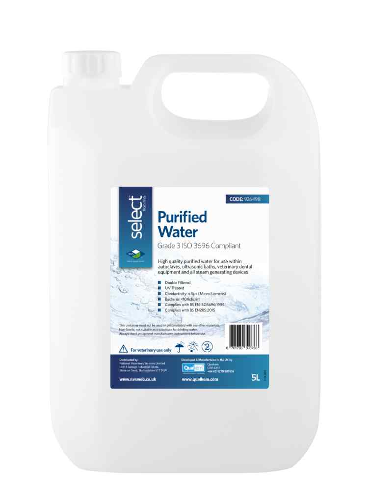 Purified Water Grade 3 ISO 3696 – Select