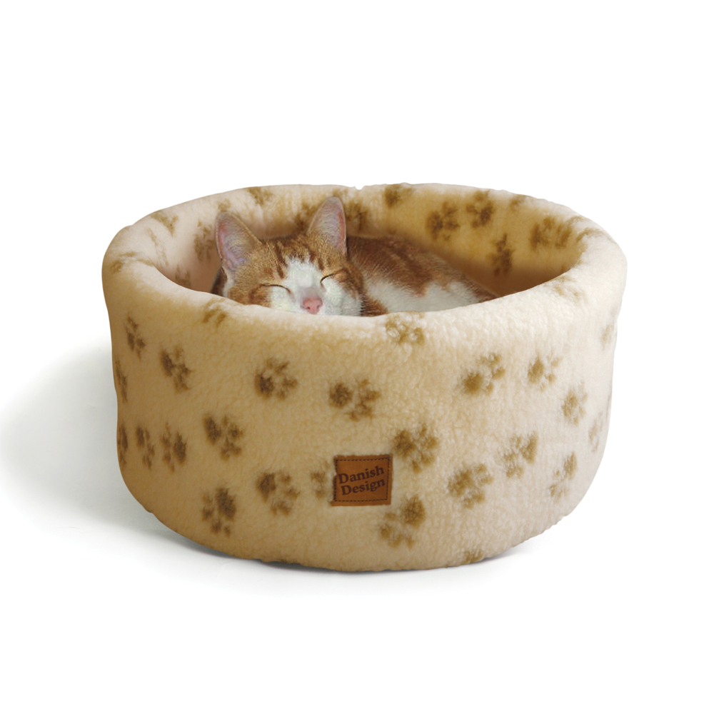 Cat Cosy Paw Print Bed