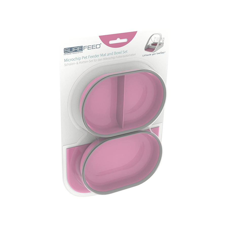 SureFeed Mat For Microchip Pet Feeders - Color-Coded Feeding Station Accessory In Pink