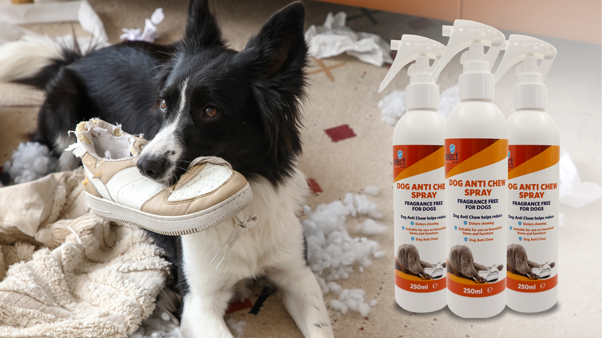 Select from NVS Anti-Chew Spray: A simple solution for unwanted chewing and licking