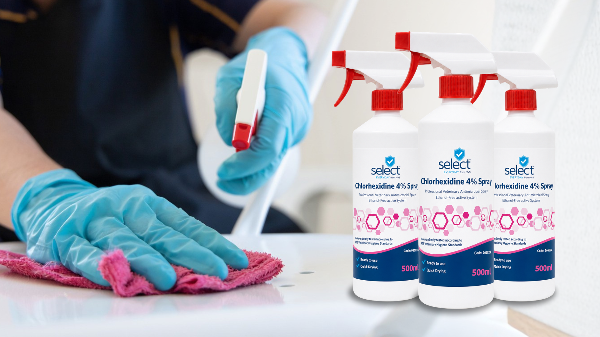 New Select from NVS Chlorhexidine 4% Spray
